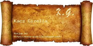 Kacz Gizella névjegykártya